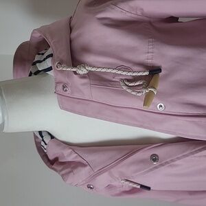 Joules Light Pink Hooded Rain Jacket